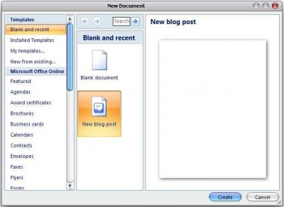 Blog Posting Using Microsoft Word 1