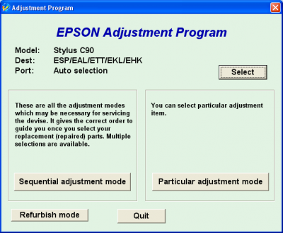 Adjustment Program Epson C90