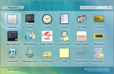 Windows Vista Sidebar