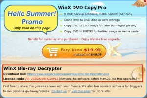 WinX Blu-ray Decrypter License Code