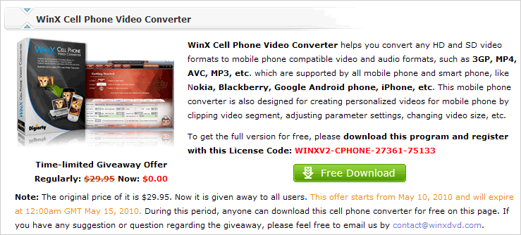 winx hd video converter license key
