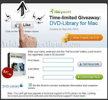 giveaway form iSkysoft DVD-Library
