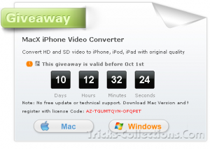 Giveaway iPhone Video Converter