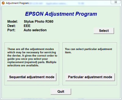 Adjustment Program R360