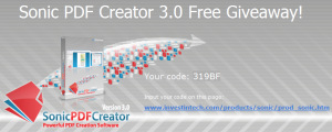 Sonic PDF Creator Free Giveaway