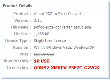 Adept pdf to excel converter serial key code