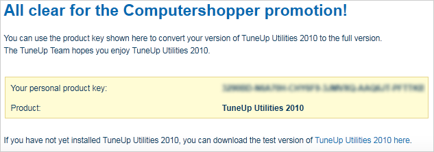 Product Key Of Tuneup Utility 2012