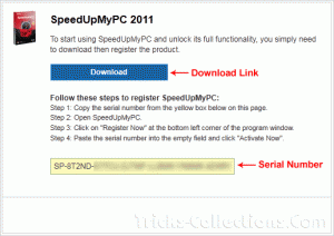 Uniblue SpeedUpMyPC 2011 Serial Number