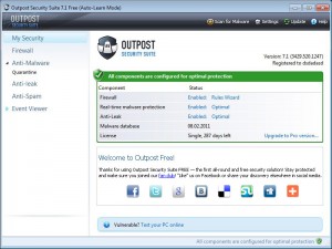 Outpost Security Suite Free Edition
