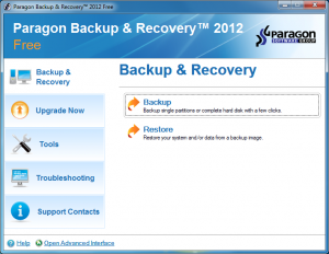 Paragon Backup and Recovery 2012 Free