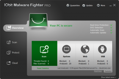 iObit Malware Fighter Pro