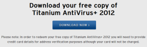 Titanium Antivirus 2012 free for 1 year