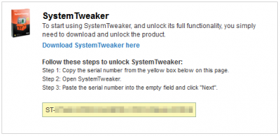 Uniblue System Tweaker 2012 Serial Number