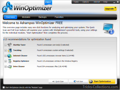 Ashampoo WinOptimizer Free