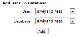 add SQL user to database