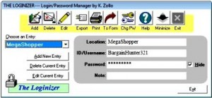 The Loginizer 1.0 Free Password Manager