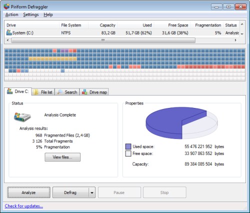 Defraggler - Free Software for Defragment Hardisk
