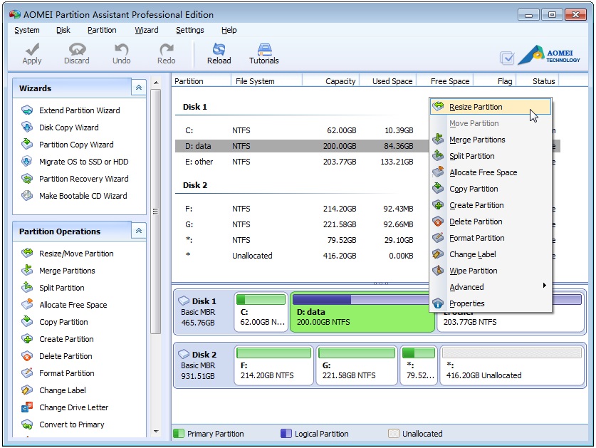 AOMEI Partition Assistant Pro 5.5 Giveaway - Free License Code