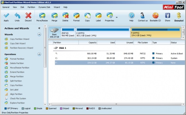 Disk Partition Software - MiniTool Partition Wizard 8.1.1 Review