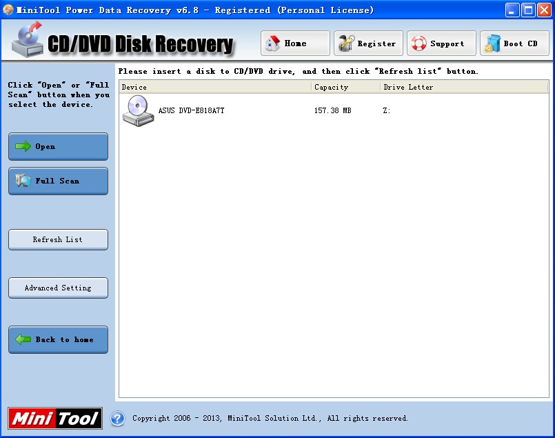 CD-DVD Disk Recovery