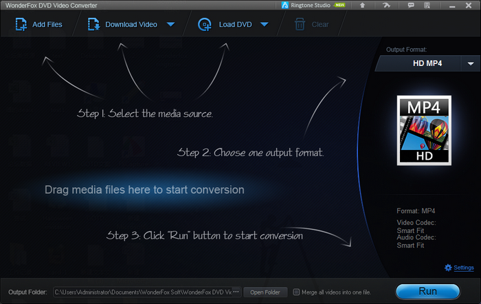 user interface - WonderFox DVD Video Converter